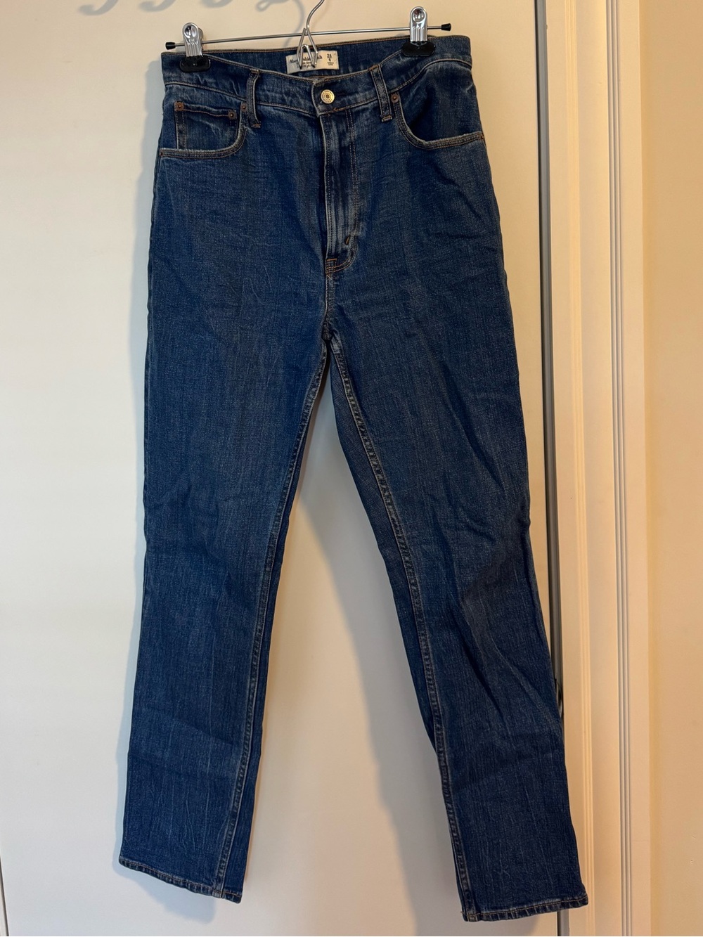 Abercrombie Slim Straight Ultra High Rise Jeans